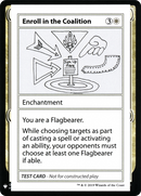 Enroll in the Coalition [Mystery Booster Playtest Cards]