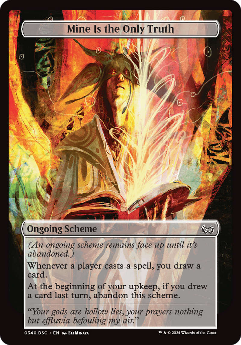 Mine Is The Only Truth (Full Art) [Duskmourn: Archenemy]