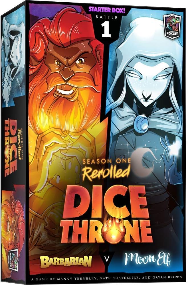 Dice Throne Season One Rerolled: Barbarian vs Moon Elf (Battle 1)