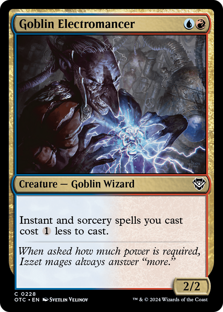 Goblin Electromancer [Outlaws of Thunder Junction Commander]