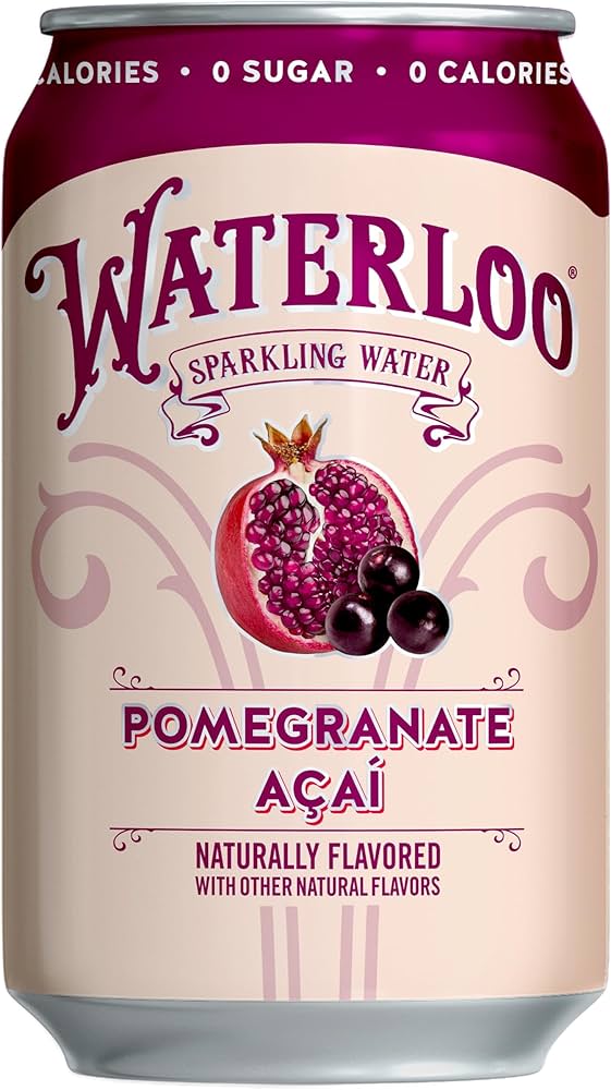 12oz Can: Waterloo: Pomegranate Acai