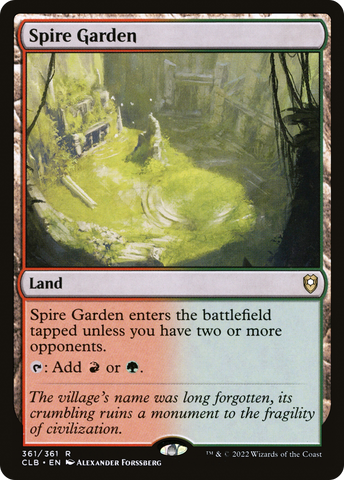 Spire Garden [Commander Legends: Battle for Baldur's Gate]
