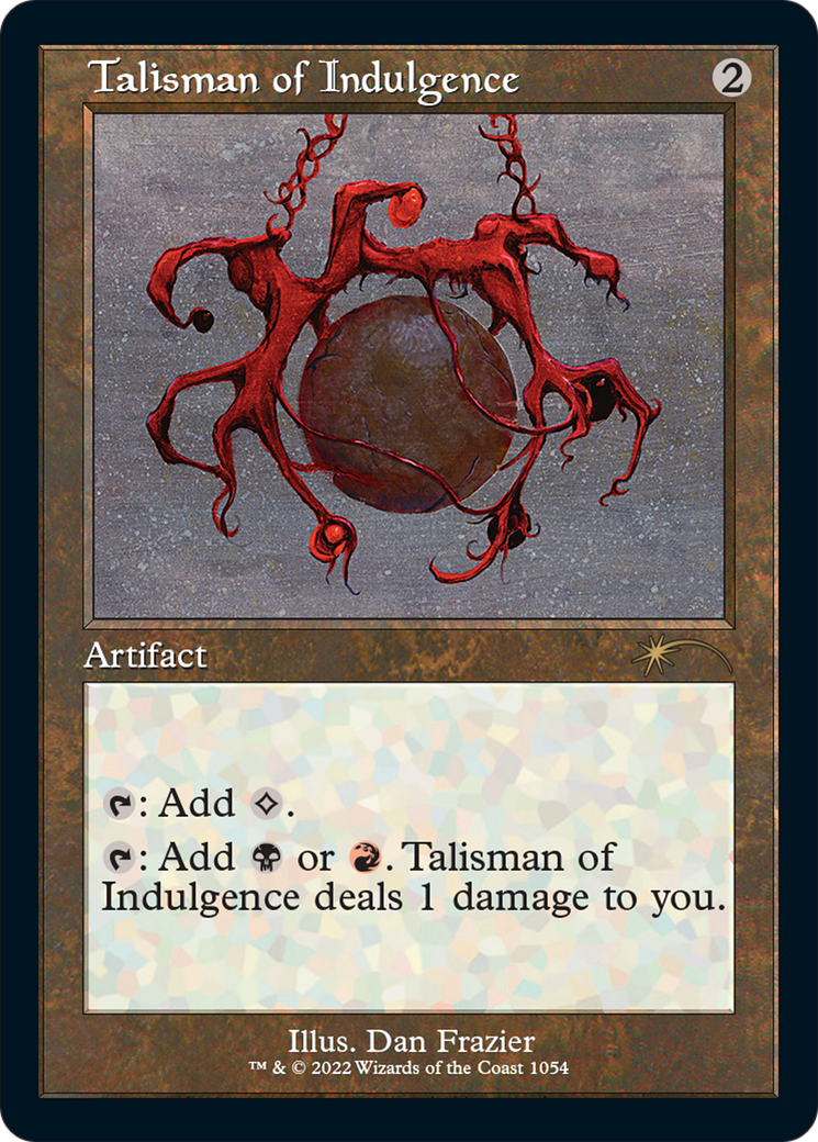 Talisman of Indulgence (Retro Frame) (SLD-1054) - Secret Lair Drop Etched Foil