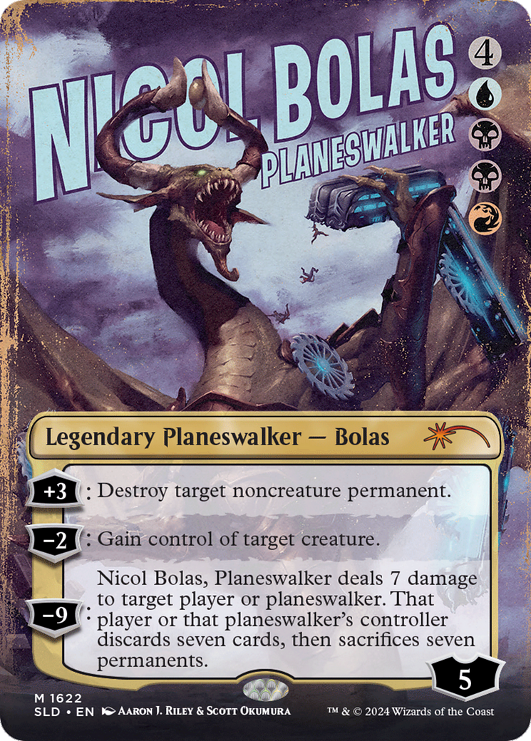 Nicol Bolas, Planeswalker (SLD-1622) - Secret Lair Drop (Borderless) Foil