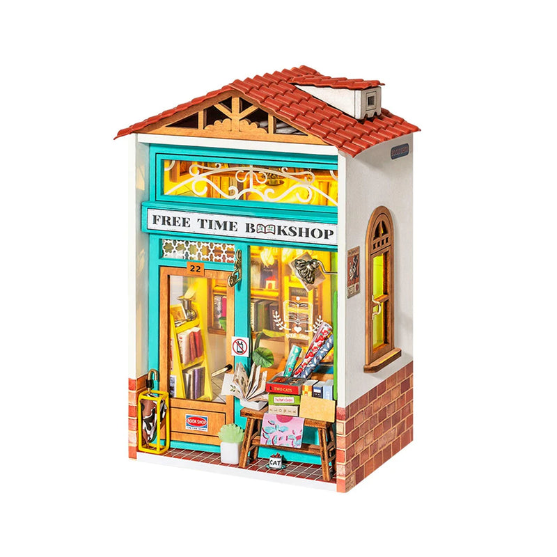 Mini Town Series 3D Wooden Puzzle: Free Time Bookshop