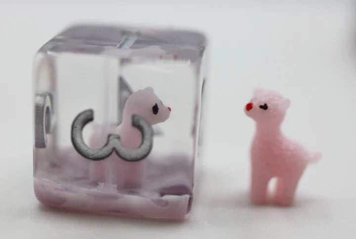 Foam Brain Games RPG Dice Set: Pink Alpaca