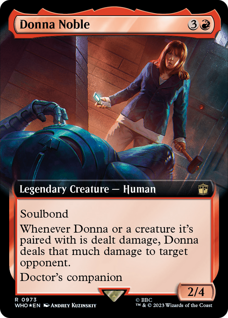 Donna Noble (Extended Art) (Surge Foil) [Doctor Who]