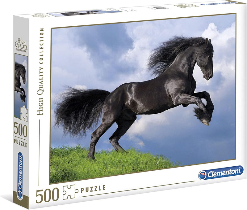 Clementoni Puzzle: 500 Piece : Fresian Black Horse