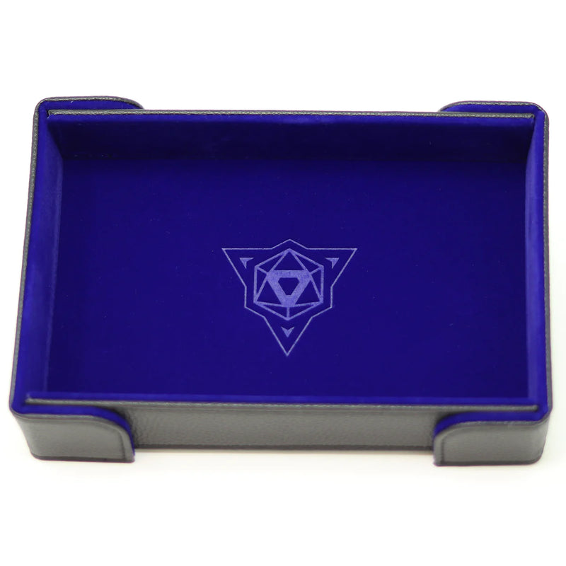 Die Hard Dice: Folding Dice Tray: Magnetic Blue Velvet