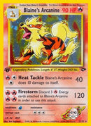 Blaine's Arcanine 001  - 1st Edition Holofoil Gym Challenge - Holo Rare