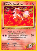 Blaine's Growlithe (62) (62) 062  - 1st Edition Gym Heroes - Common