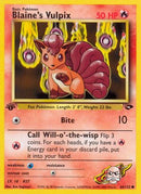 Blaine's Vulpix 066  - 1st Edition Gym Challenge - Common