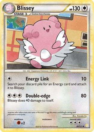 Blissey  - Reverse Holofoil HeartGold SoulSilver - Uncommon