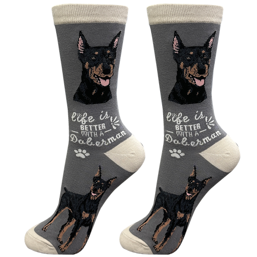 Life is Better Socks: Doberman