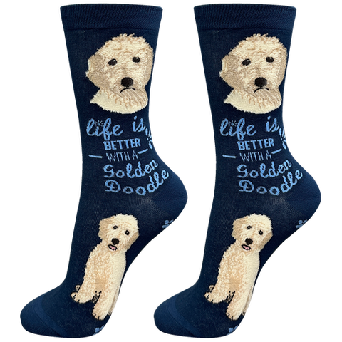 Life is Better Socks: Goldendoodle
