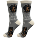 Life is Better Socks: Dachshund Black