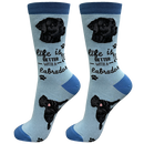 Life is Better Socks: Lab Black