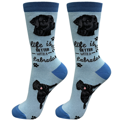 Life is Better Socks: Lab Black