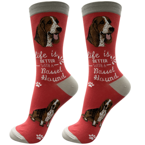 Life is Better Socks: Basset Hound