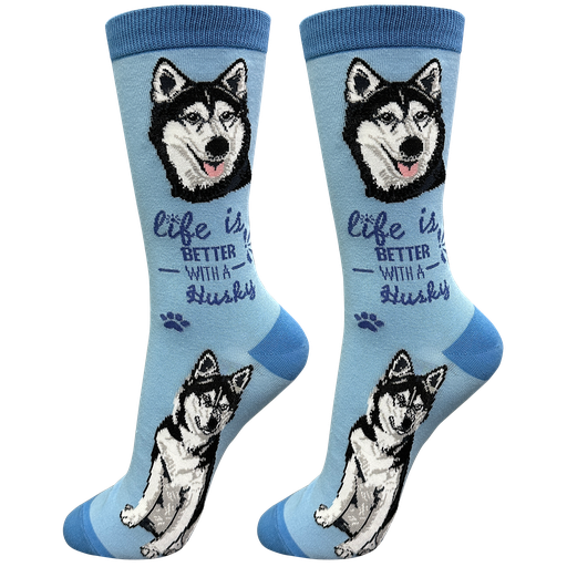 Life is Better Socks: Siberian Husky
