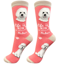 Life is Better Socks: Bichon Frise