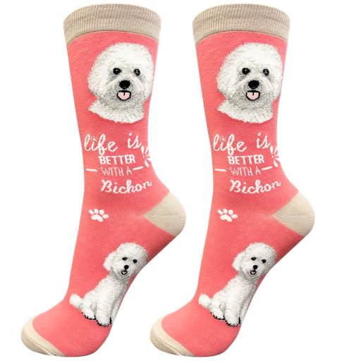 Life is Better Socks: Bichon Frise