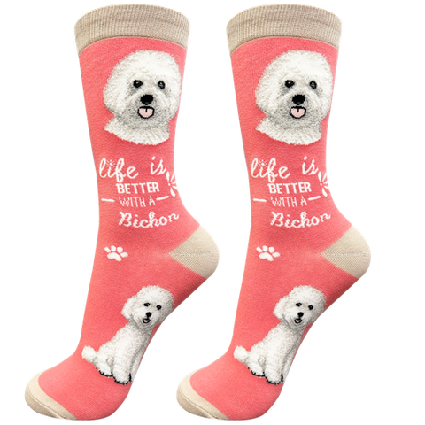 Life is Better Socks: Bichon Frise
