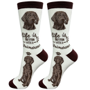 Life is Better Socks: Weimaraner