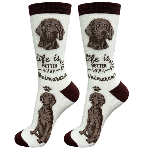 Life is Better Socks: Weimaraner