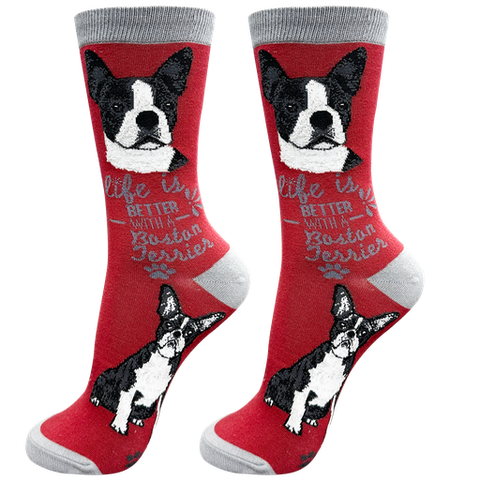 Life is Better Socks: Boston Terrier