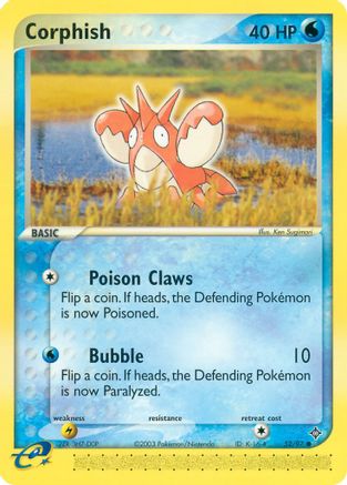 Corphish 052/97  - Reverse Holofoil Dragon - Common