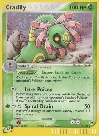 Cradily 003  - Holofoil Sandstorm - Holo Rare