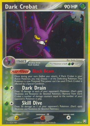 Dark Crobat  - Reverse Holofoil Team Rocket Returns - Holo Rare