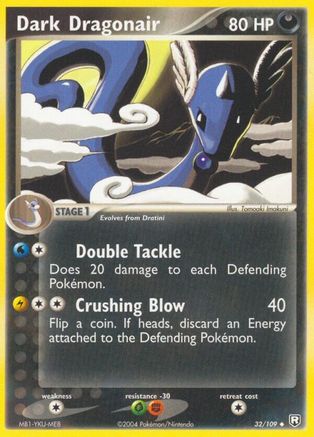 Dark Dragonair - 032/109/109  - Reverse Holofoil Team Rocket Returns - Uncommon