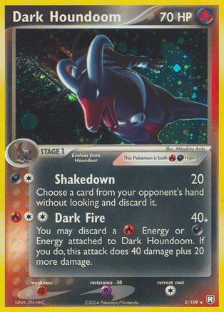 Dark Houndoom - 005/109/109  - Holofoil Team Rocket Returns - Holo Rare