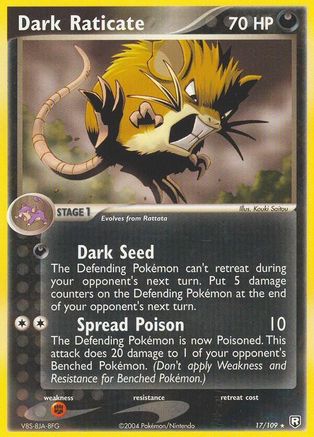 Dark Raticate  Team Rocket Returns - Rare