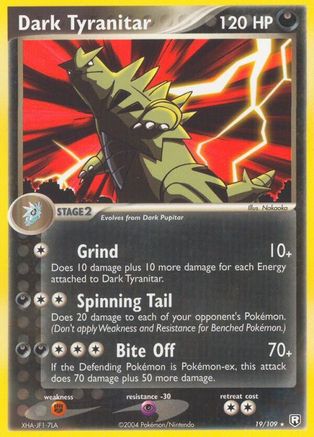 Dark Tyranitar - 019/109/109  - Reverse Holofoil Team Rocket Returns - Rare