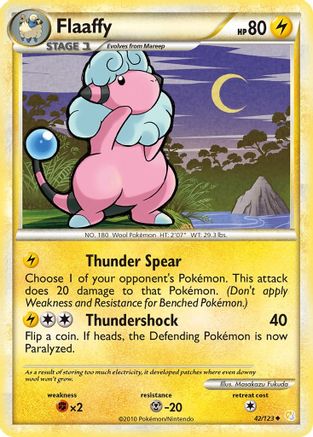 Flaaffy/123  - Reverse Holofoil HeartGold SoulSilver - Uncommon