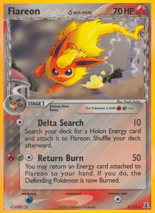 Flareon (Delta Species)  - Holofoil Delta Species - Holo Rare