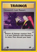 Giovanni's Last Resort 105  - 1st Edition Gym Challenge - Rare