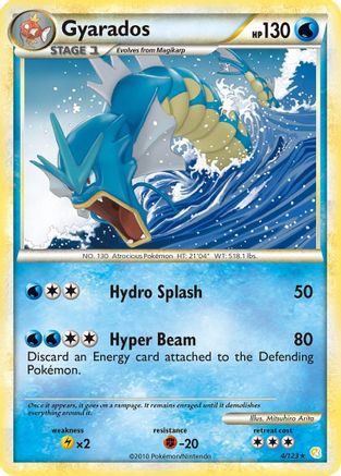 Gyarados  - Reverse Holofoil HeartGold SoulSilver - Holo Rare