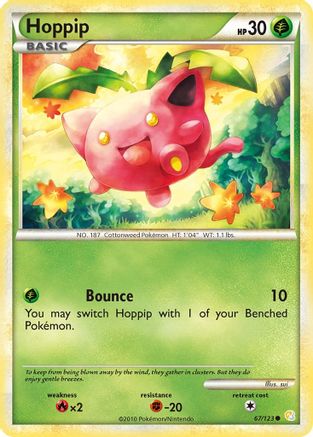 Hoppip 067  HeartGold SoulSilver - Common