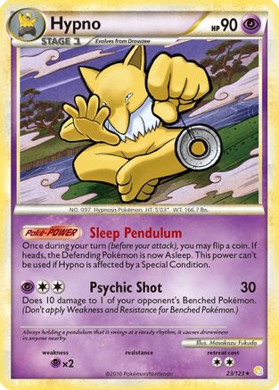 Hypno  - Reverse Holofoil HeartGold SoulSilver - Rare