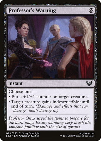 Professor's Warning [Strixhaven: School of Mages]