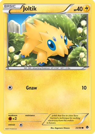 Joltik  - Reverse Holofoil Emerging Powers - Common