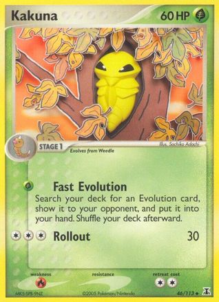Kakuna  - Reverse Holofoil Delta Species - Uncommon