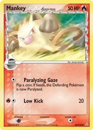 Mankey (70/110) (Delta Species) (Stamped) [EX: Holon Phantoms]