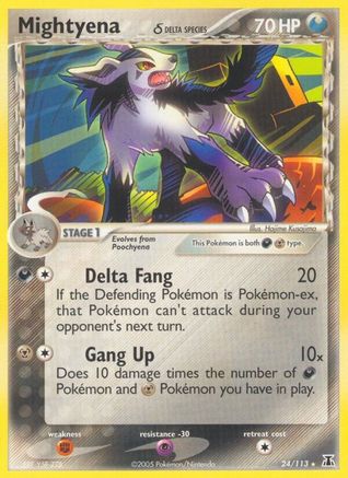 Mightyena (Delta Species)  - Reverse Holofoil Delta Species - Rare