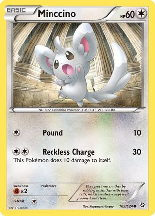 Minccino  - Reverse Holofoil Dragons Exalted - Common