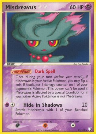 Misdreavus  - Reverse Holofoil Team Rocket Returns - Rare